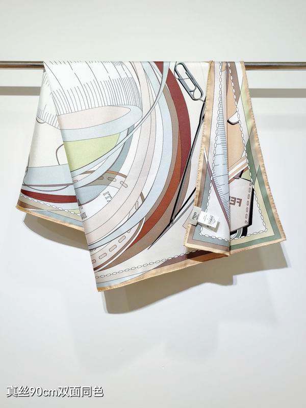 Fendi silk Scarf 90X90cm E042827